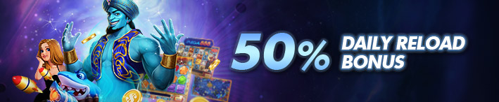 Mega888 50% Daily Reload Bonus
