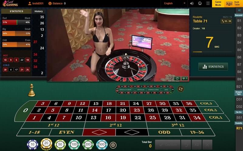 sexy baccarat roulette